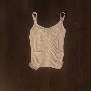 White and lace tank top